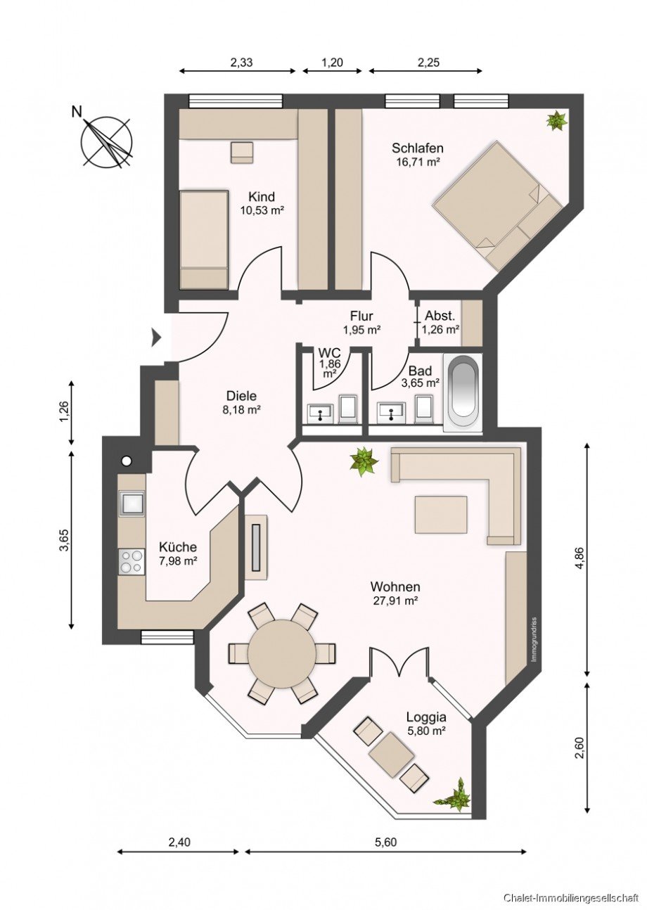 Grundriss Etagenwohnung M�nchen