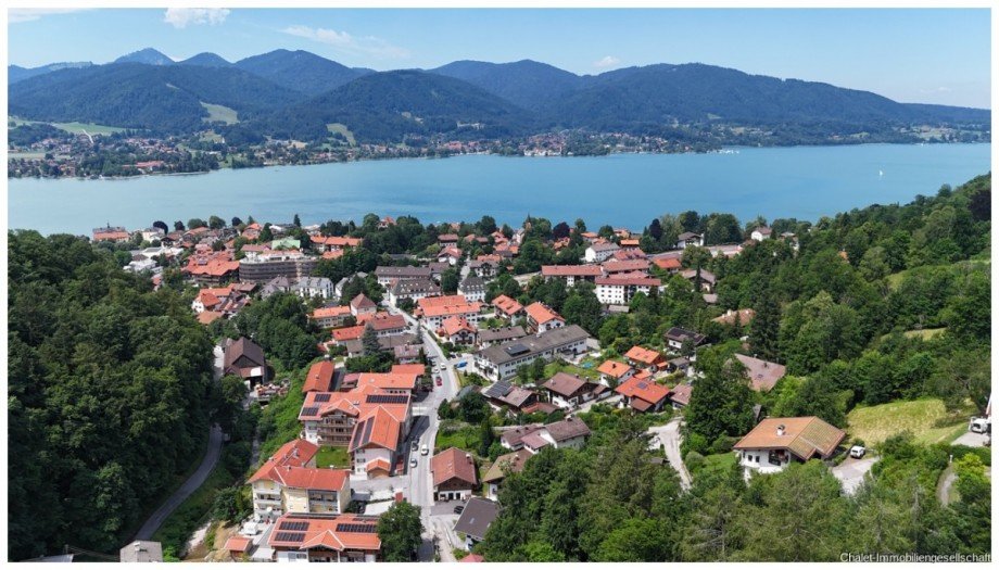 Tegernsee aus der Luft Erdgeschosswohnung Tegernsee