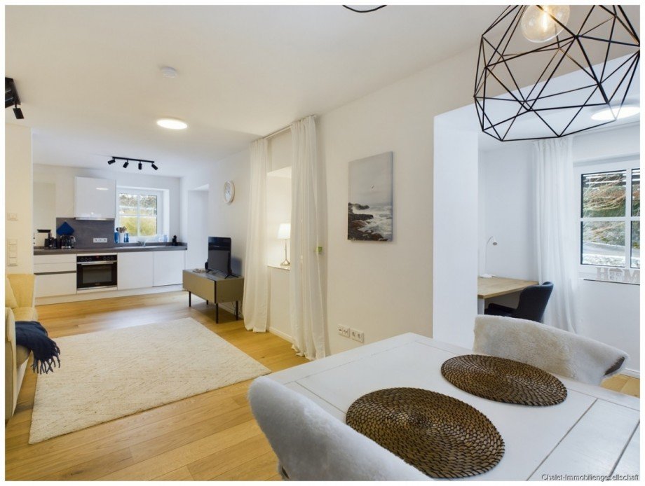 Wohn- und Essbereich Erdgeschosswohnung Tegernsee