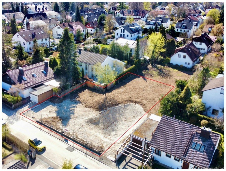 Blick nach S�d-West Wohngrundst�ck Neubiberg