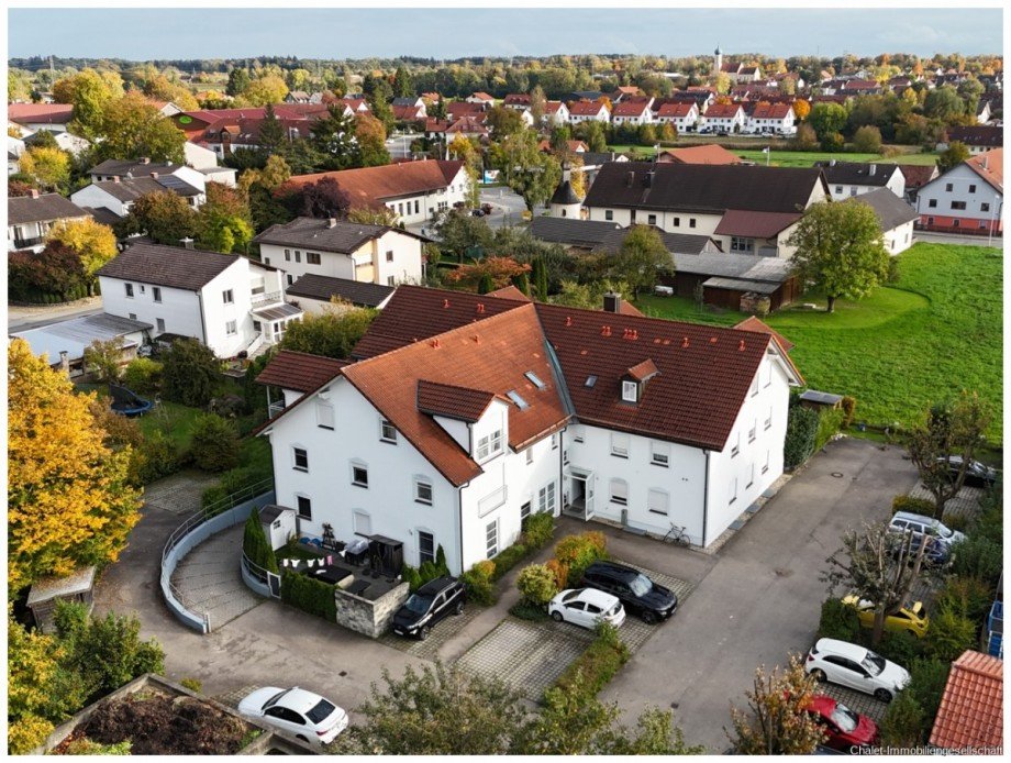 Hausansicht Etagenwohnung Moosinning