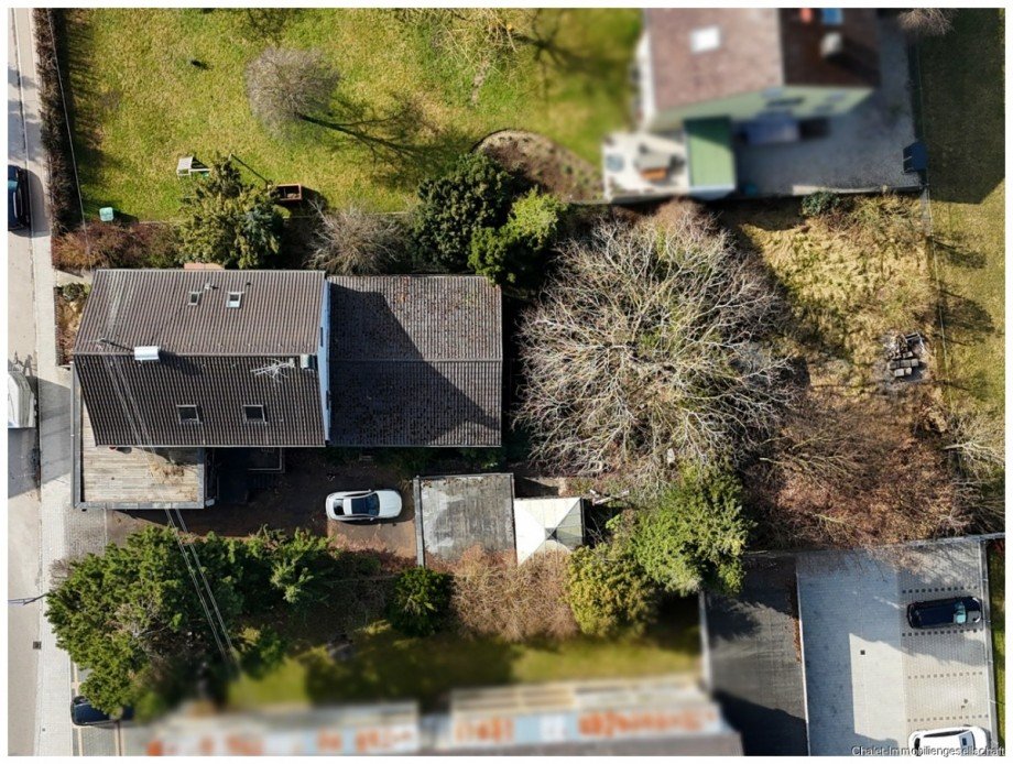 Vogelperspektive �ber dem Altbestand Wohngrundst�ck Stadtbergen / Leitershofen