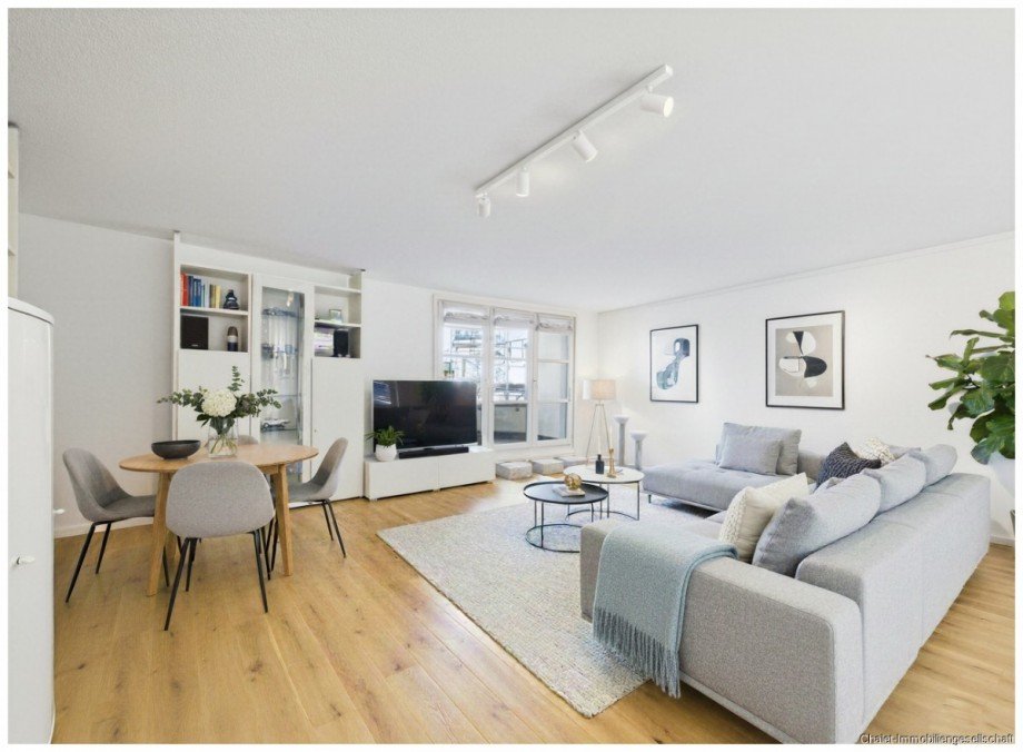 Visualisierungsvorschlag - Wohnzimmer Etagenwohnung M�nchen