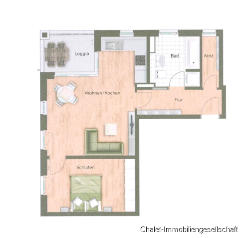 Grundriss Etagenwohnung M�nchen / Freiham