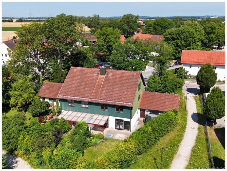 Ansicht Haus Doppelhaush�lfte Eching