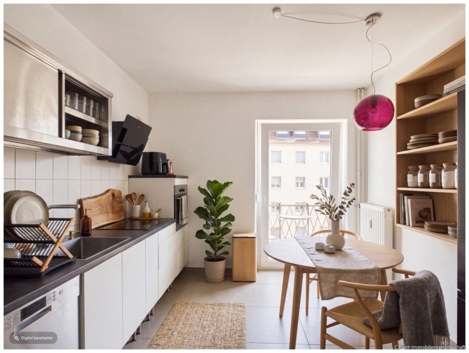 Wohnk�che - Visualisierung Etagenwohnung M�nchen