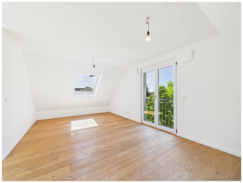 Wohnzimmer Dachgeschosswohnung M�nchen