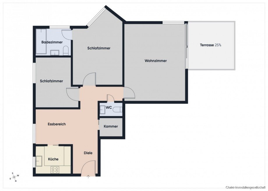 Grundriss 1. OG Etagenwohnung Dachau