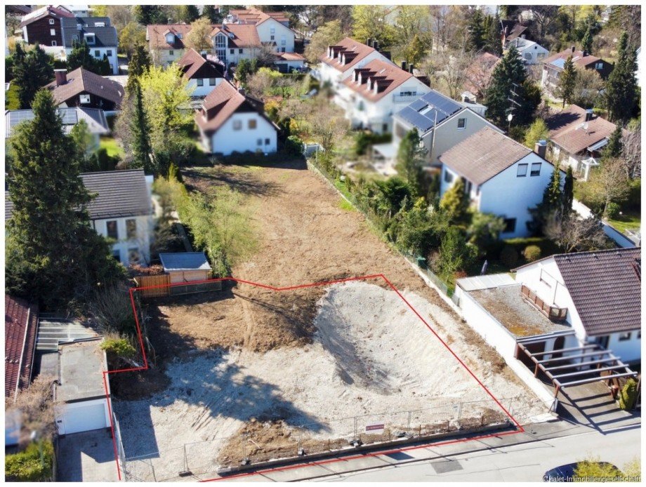 Blick nach Nord-West Wohngrundst�ck Neubiberg