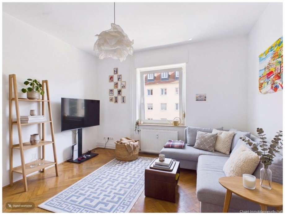 Wohnzimmer - Visualisierung Etagenwohnung M�nchen