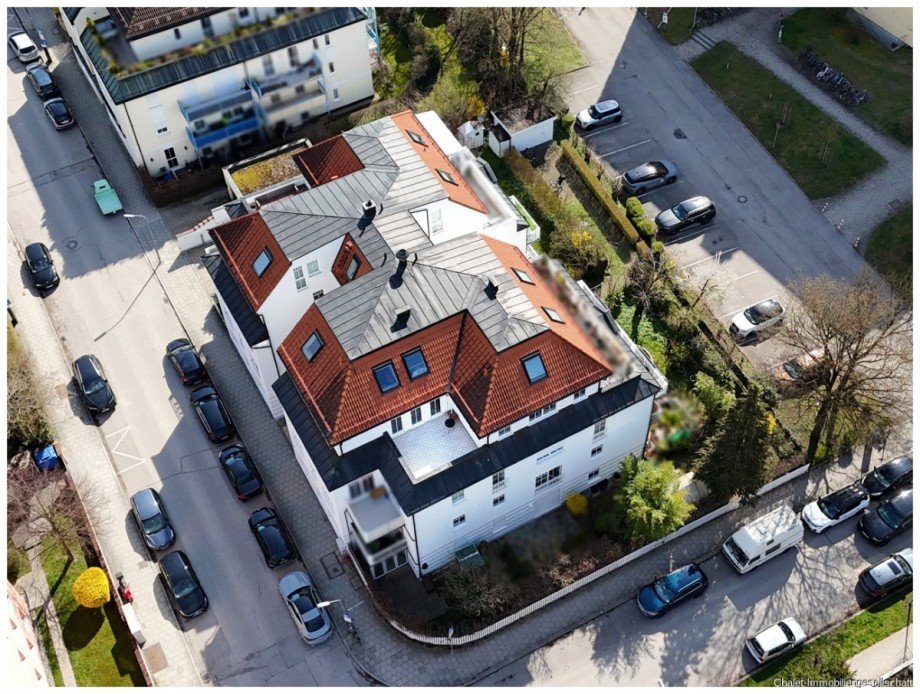 Drohnenaufnahme Haus Maisonettewohnung M�nchen
