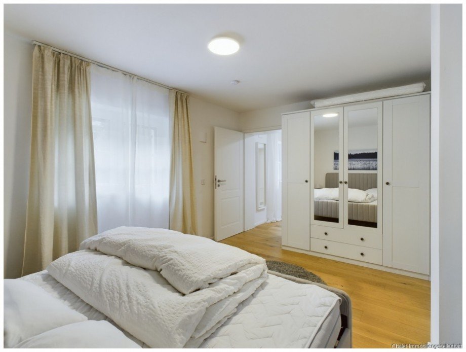 Schalfzimmer Erdgeschosswohnung Tegernsee
