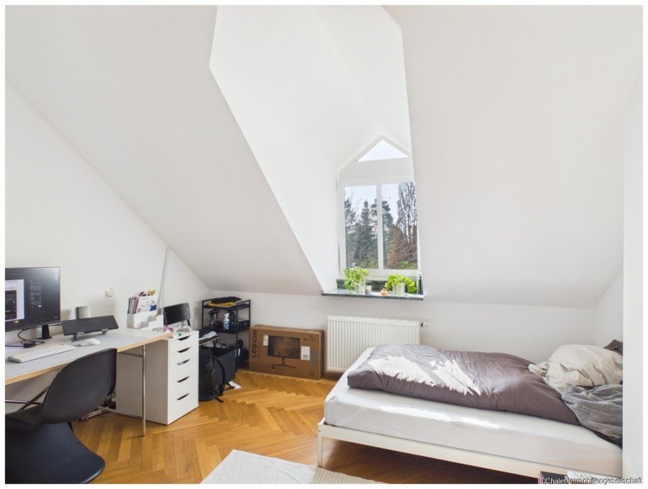 Schlafzimmer 2 Dachgeschosswohnung M�nchen / Allach-Untermenzing