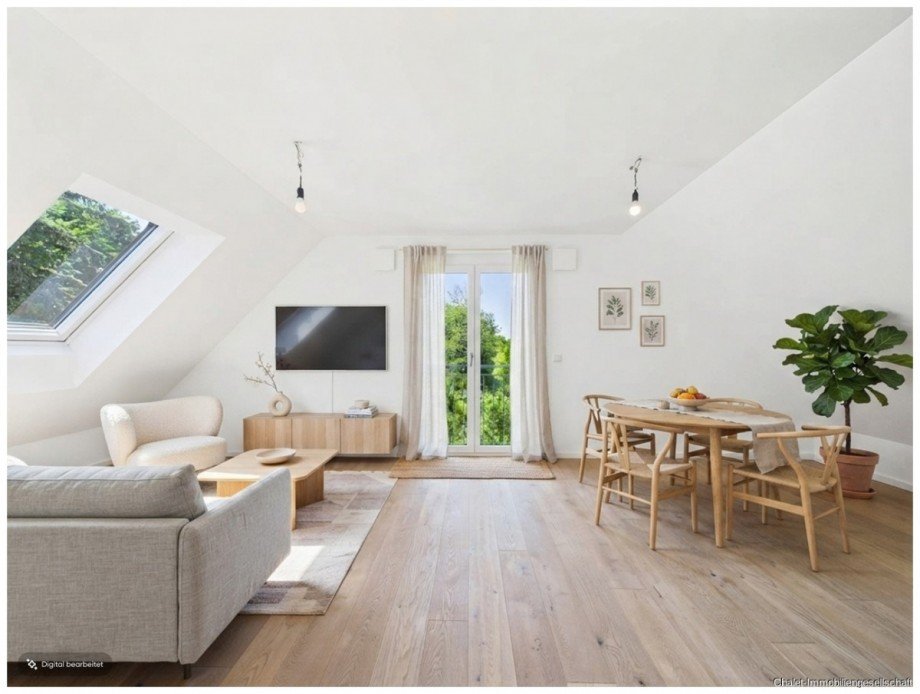 Einrichtungsvorschlag Dachgeschosswohnung M�nchen