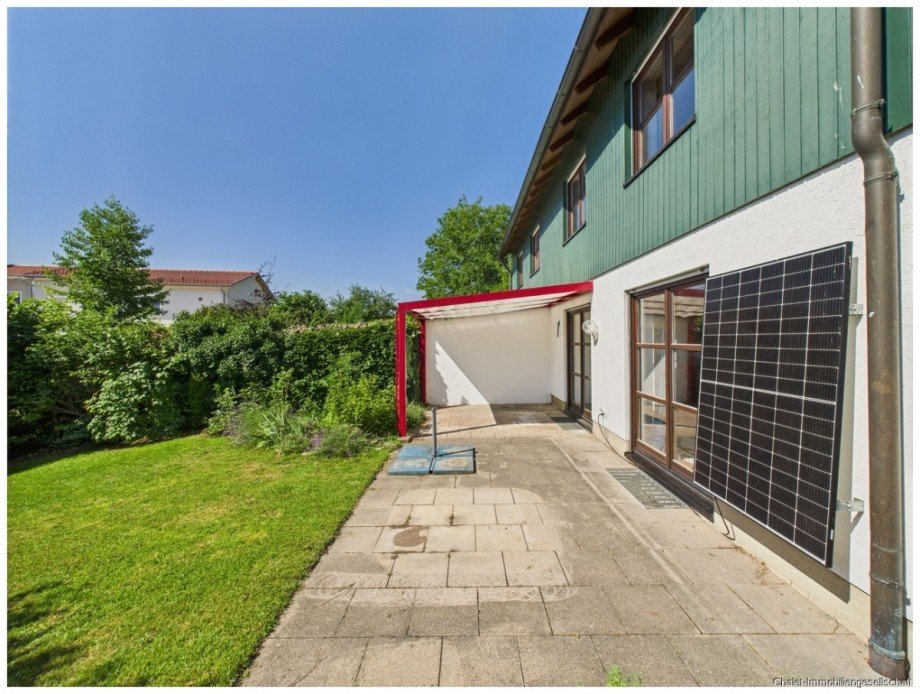 Terrasse Doppelhaush�lfte Eching