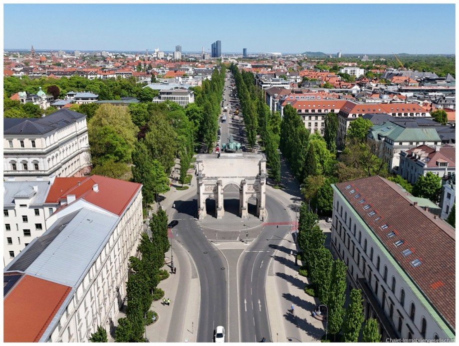 Blick nach Schwabing B�rofl�che M�nchen