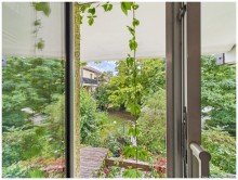 Blick nach S�den GARTENMAISONETTE, 4-Zimmer-Wohnung mit S�dterrasse, Hobbyraum und Gartenanteil