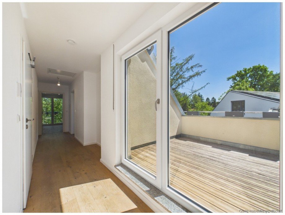 Diele zum Balkon Dachgeschosswohnung M�nchen