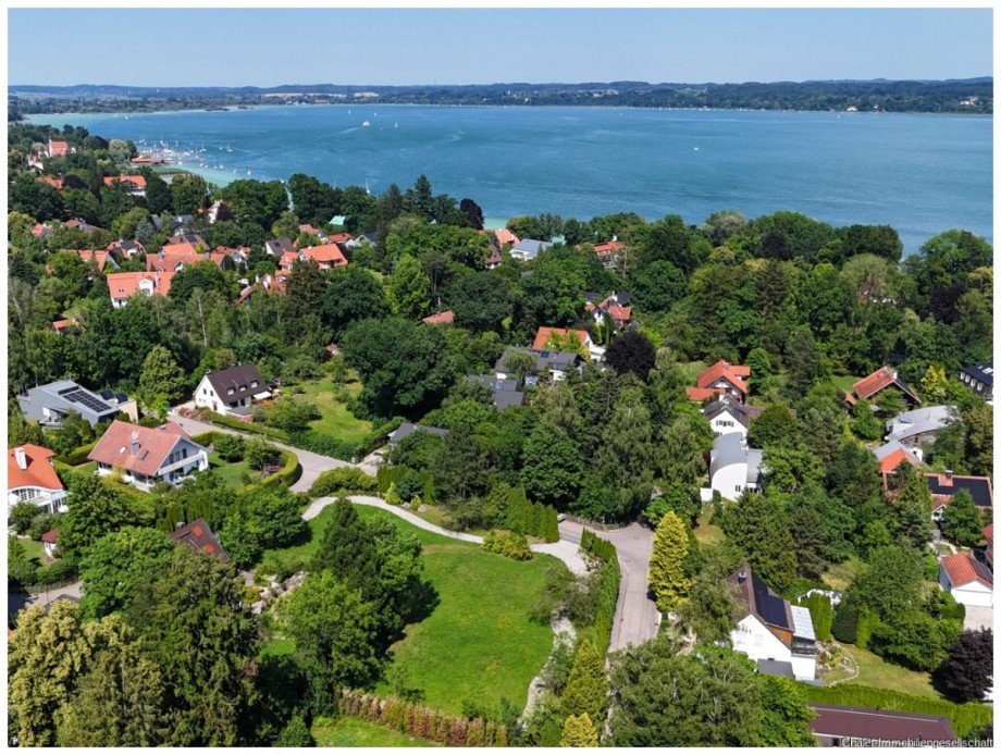 Blick �ber das Grundst�ck Wohngrundst�ck Schondorf am Ammersee