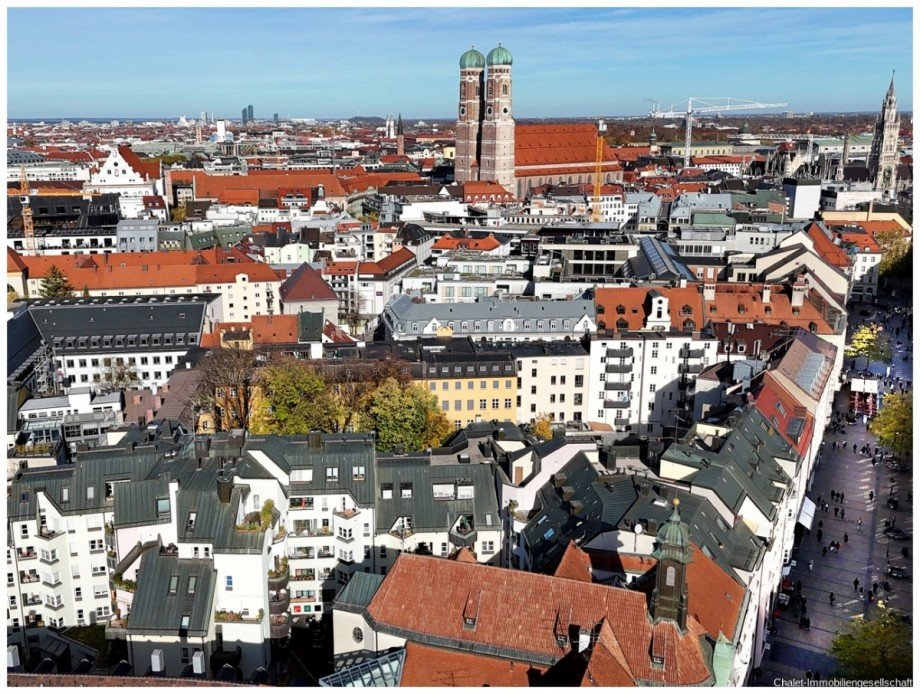 Blick �ber den Asamhof Etagenwohnung M�nchen
